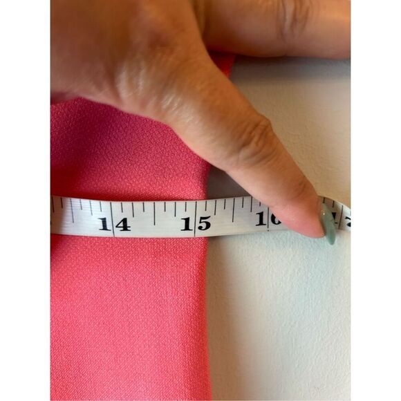 Diane Von Furstenburg Carrie Dress in coral pink sz 6 Barbiecore formal party cl - Picture 7 of 9